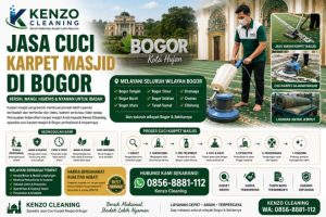Jasa Cuci Karpet Masjid di Bogor Profesional & Terpercaya | Kenzo Cleaning
