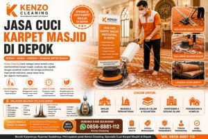 Jasa Cuci Karpet Masjid di Depok yang Bersihnya Beda | Kenzo Cleaning